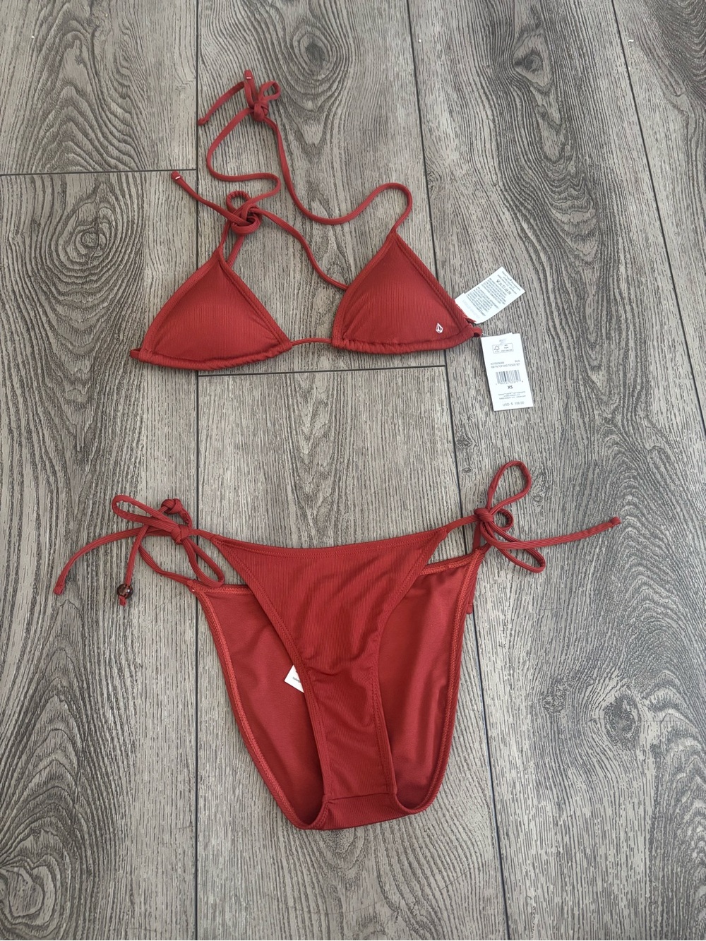 Volcom Rust Triangle Tie-Side Bikini Set